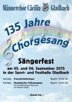 Plakat und Programm Sängerfest